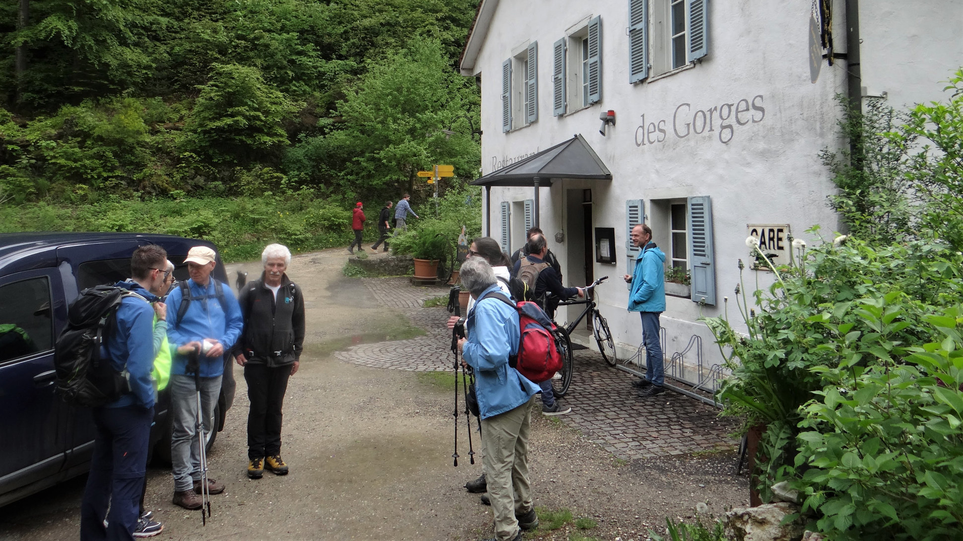 Zwischenhalt beim Restaurant des Gorges
