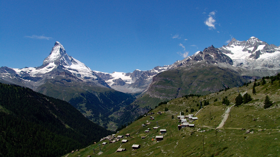 Erholung pur beim Blick aufs majestätische Matterhorn.