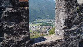 Blick auf die Tessiner Hauptstadt Bellinzona.