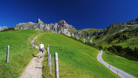 Der Schächentaler Höhenweg im Kanton Uri.