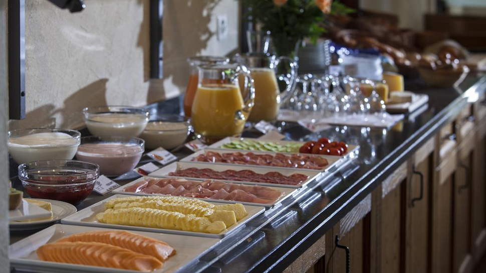 Mmm... das Frühstück-Buffet lässt im Cacciatori keine Wünsche offen
