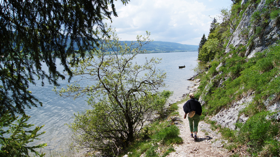 Wanderweg am Lac de Joux