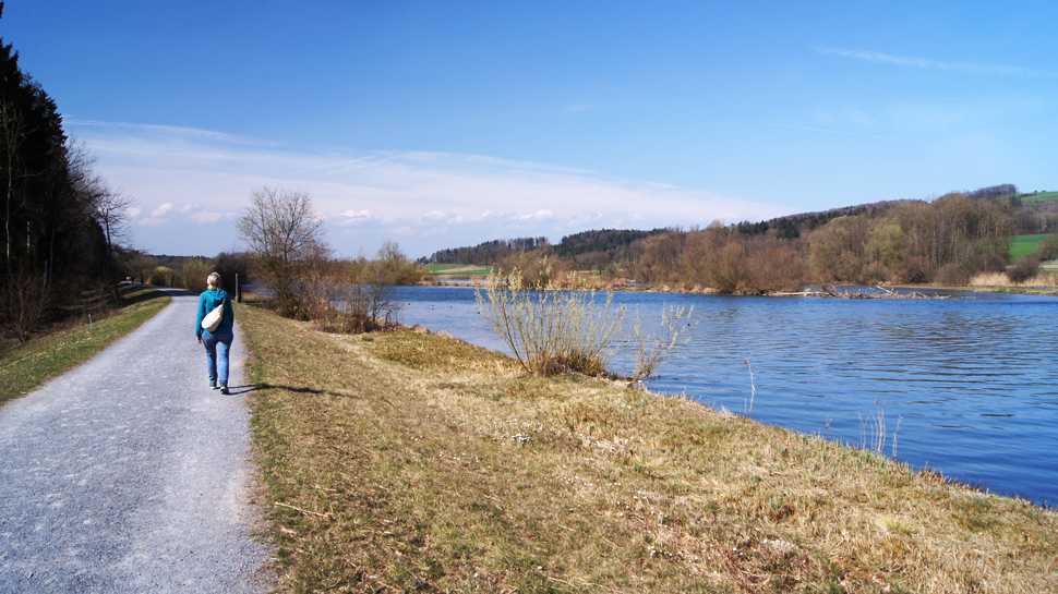 Uferwanderung an der Reuss beim Flachsee.