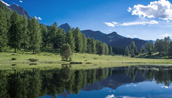 Der Lai Nair befindet sich in der Nähe von Tarasp im Unterengadin.