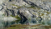 Der Lunghinsee gilt als Quelle des Inns und liegt oberhalb von Maloja im Oberengadin.