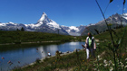 Toperlebnis: Wandern mit Blick aufs Matterhorn.