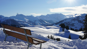 Das Sparenmoos ist ein Paradies zum Winterwandern und zum Schneeschuhlaufen (© Gstaad Saanenland Tourismus).