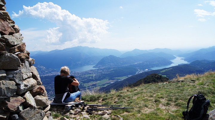 Die Wanderungen rund um den Luganersee begeistern mit fantastischen Ausblicken.