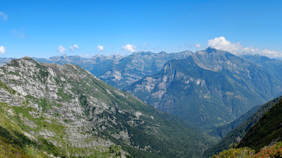 Bergwanderung von der Cimetta über die Alpe Nimi nach Maggia