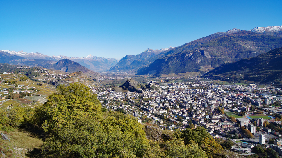 Wanderung von Sion hinauf zum Mont d'Orge