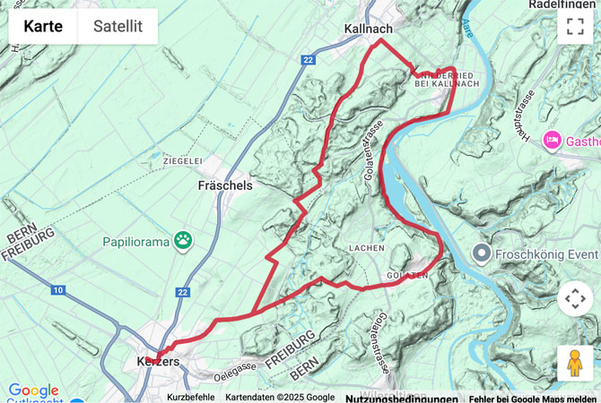 Übersichts-Routenkarte