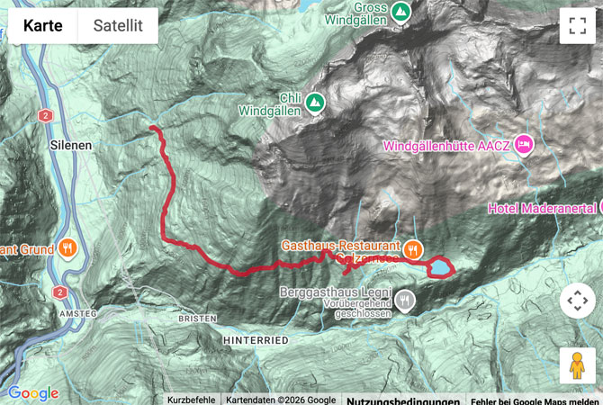Routenskizze zur Höhenwanderung von Chilcherberge zum Golzerensee