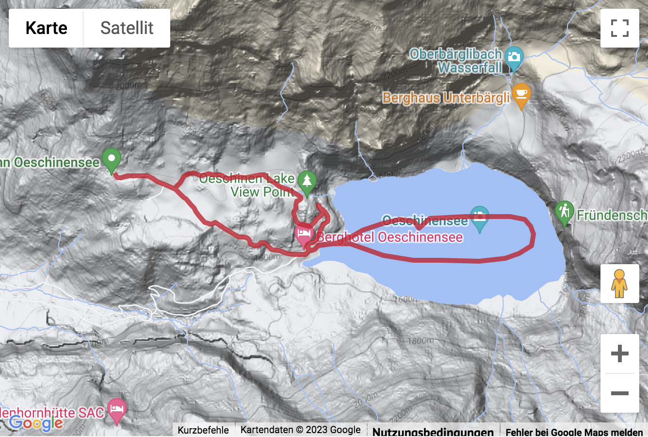 Übersichts-Routenkarte