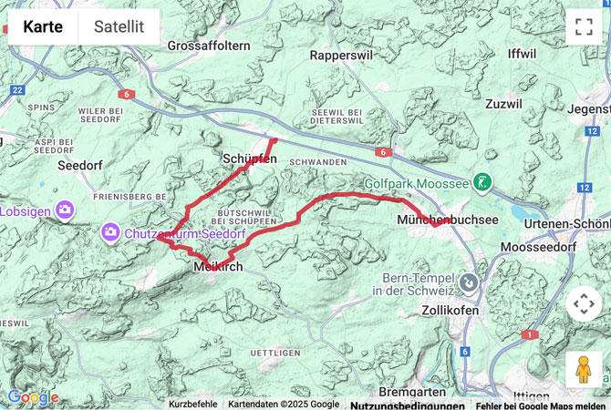 Übersichts-Routenkarte