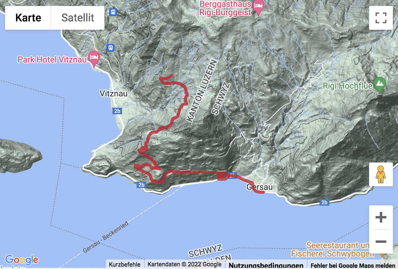 Carte de situation Bergwanderung über die Wissifluh