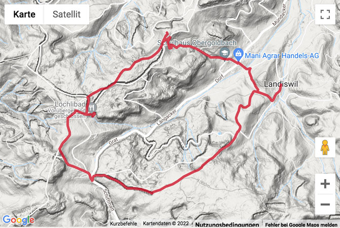 Übersichts-Routenkarte