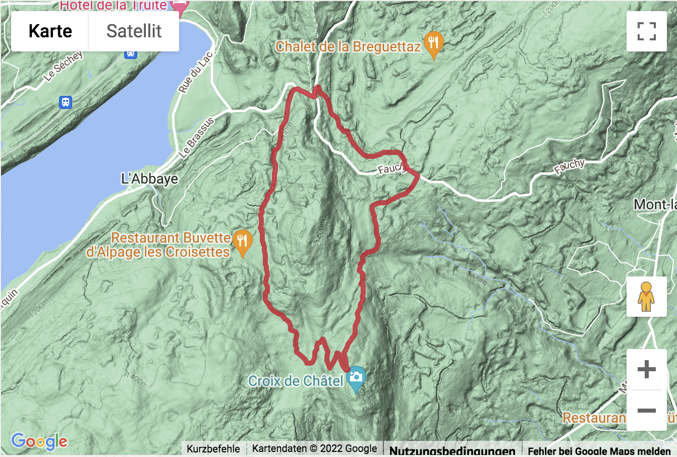 Carte de situation Ronde sur le Col du Mollendruz