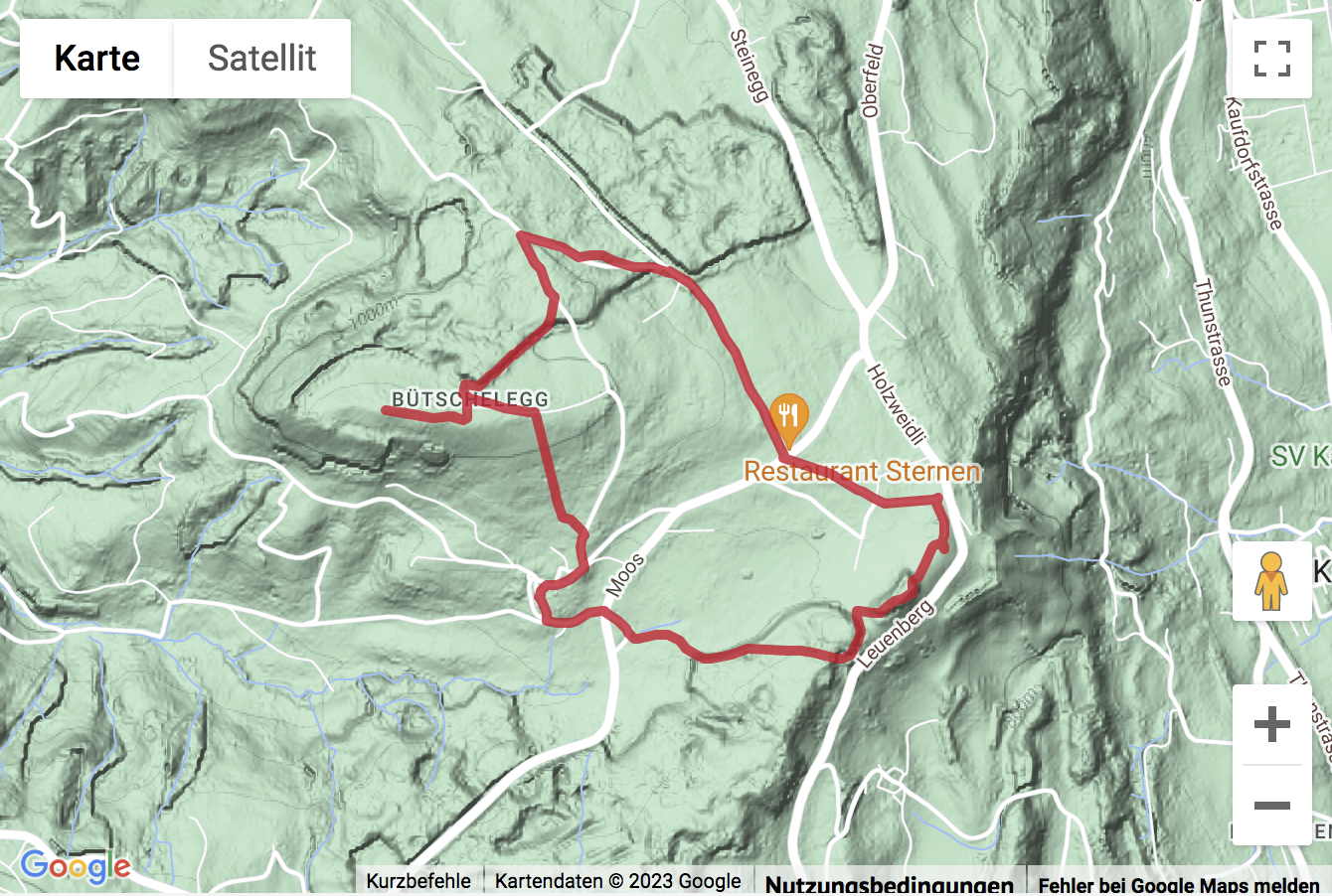Übersichtskarte Musse:um-Rundweg auf dem Längenberg