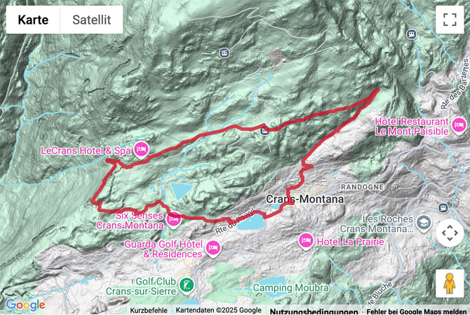 Übersichts-Routenkarte