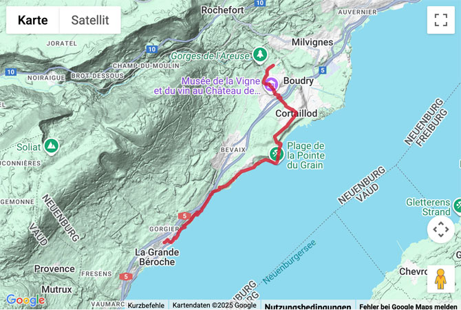 Übersichts-Routenkarte