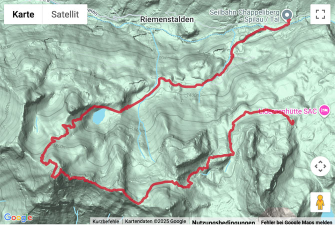 Übersichts-Routenkarte