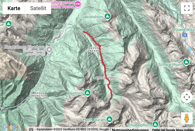 Übersichts-Routenkarte