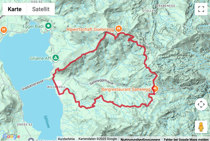 Übersichts-Routenkarte