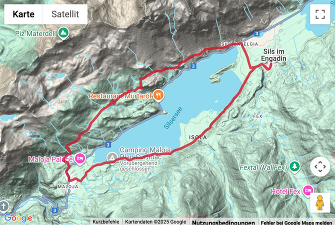 Übersichts-Routenkarte