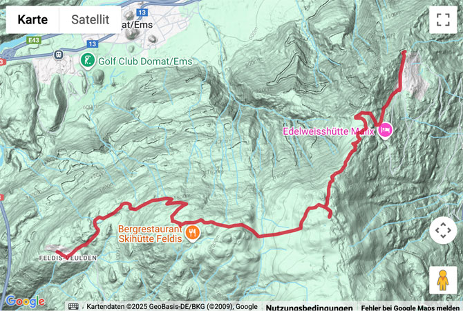 Übersichts-Routenkarte