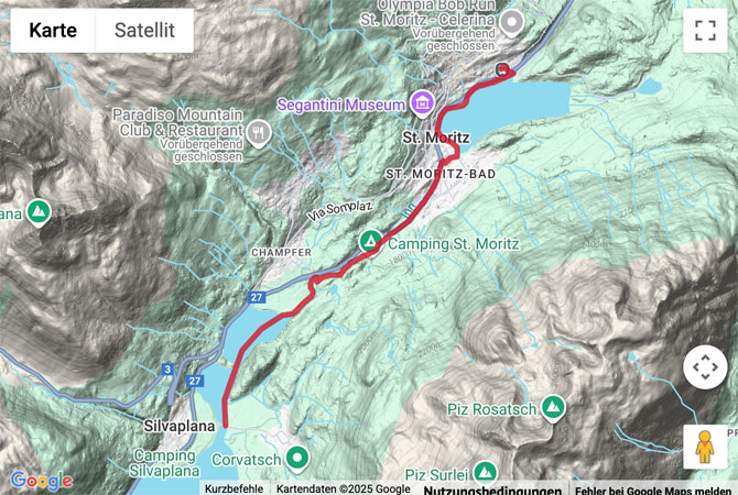 Übersichts-Routenkarte