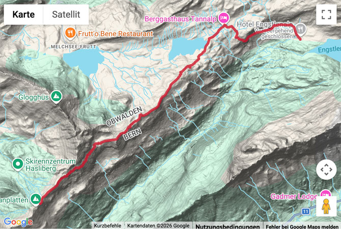 Routenskizze zur Wanderung Horizontweg