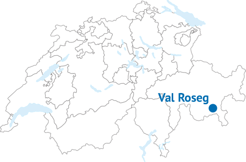 Geografische Lage des Val Roseg Geografische Lage des Val Roseg