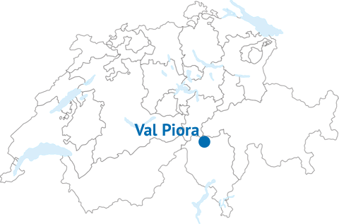 Geografische Lage des Val Piora Geografische Lage des Val Piora