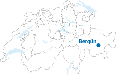 Geografische Lage von Bergün