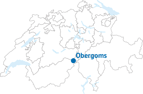 Geografische Lage des Obergomses Geografische Lage des Obergomses