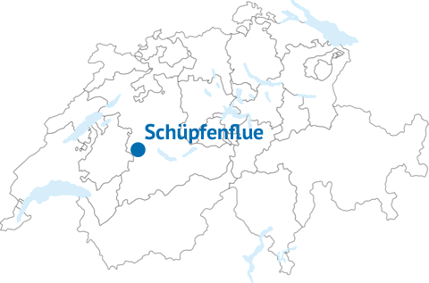 Geografische Lage der Schüpfenflue Geografische Lage der Schüpfenflue