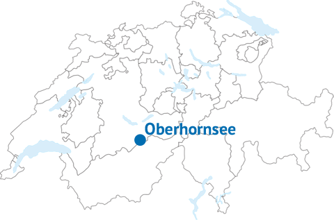 Geografische Lage des Oberhornsees Geografische Lage des Oberhornsees