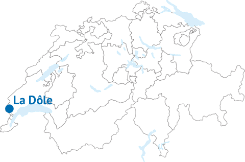 Geografische Lage des La Dôle Geografische Lage des La Dôle