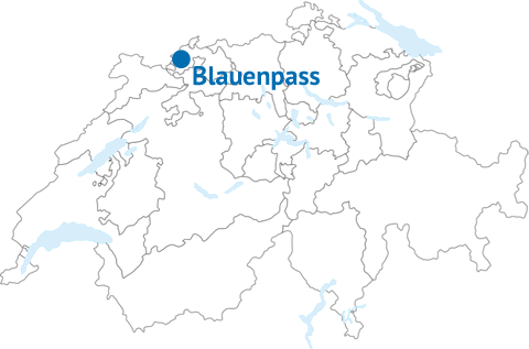 Geografische Lage des Blauenpasses
