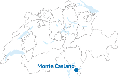 Geografische Lage des Monte Caslano