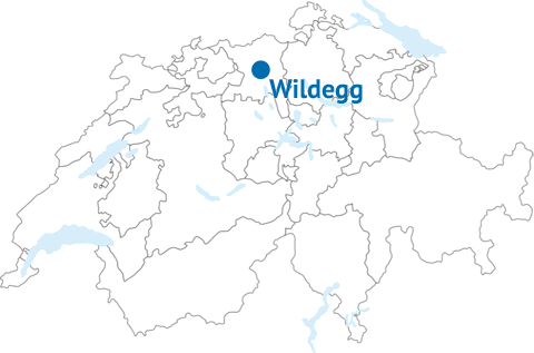 Geografische Lage von Wildegg
