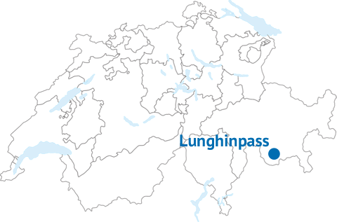 Geografische Lage des Lunghinpasses Geografische Lage des Lunghinpasses