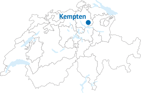 Geografische Lage von Kempten
