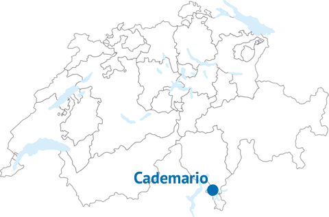 Geografische Lage von Cademario Geografische Lage von Cademario