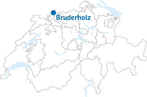 Geografische Lage vom Bruderholz
