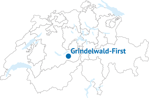 Geografische Lage von Grindelwald-First