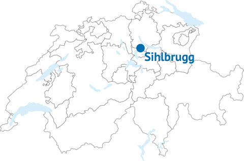 Lage von Sihlbrugg