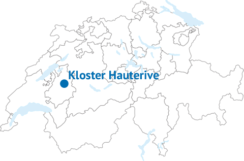 Geografische Lage des Klosters Hauterive