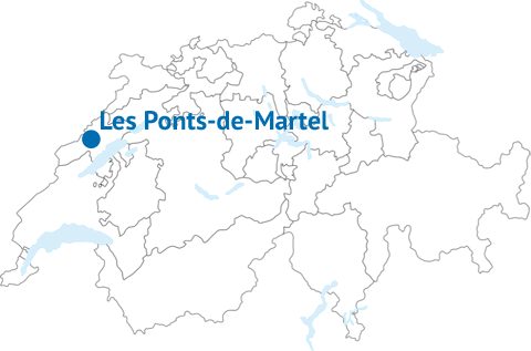 Lage von Les Ponts-de-Martel