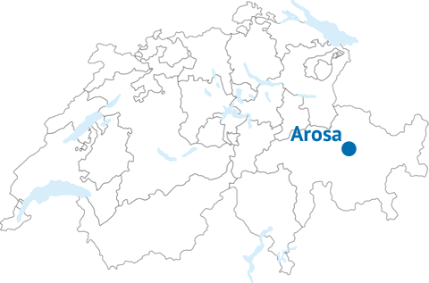 Geografische Lage von Arosa
